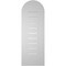 Ekena Millwork Round Top Surface Mount PVC Gable Vent: Functional, w/ 3-1/2"W x 1"P Standard Frame, 12"W x 34"H GVPRT12X3401SF - alternate 2